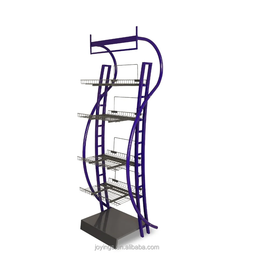 

new Customized Creative Multi- Layers Metal Display Stand Rack Light Duty Metal Display Stand for brand promotion