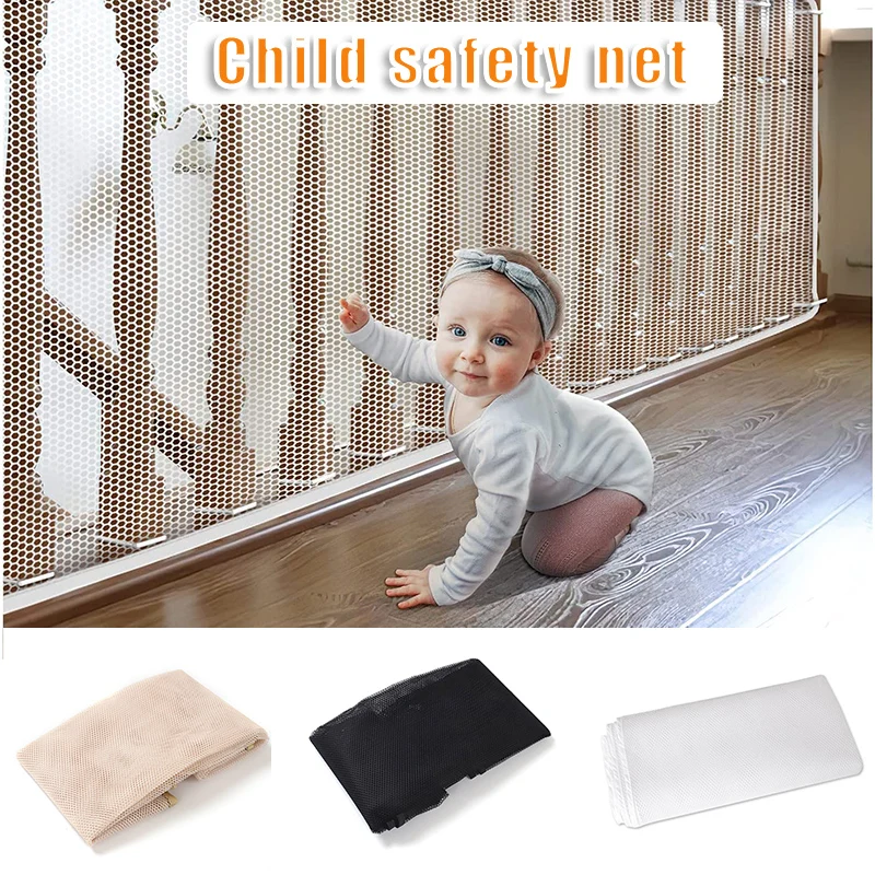 Durable Child Safety Protective Net Multipurpose Bannister Guard Deck Fence Fine Mesh for Balcony Stairs Kids Stairs Safety Net