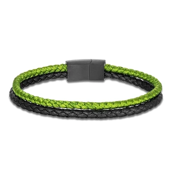 Double Strand Leather Rope Bracelet 6