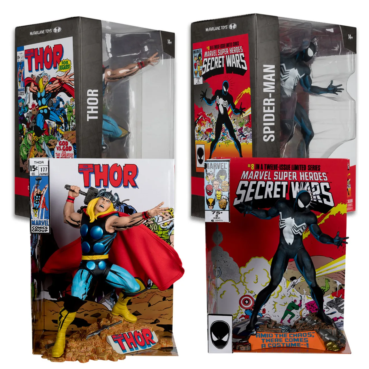 McFarlane Toys Marvel Thor/Человек-паук (Могучий Тор/Мавел Супергерои Секретные войны # 8)