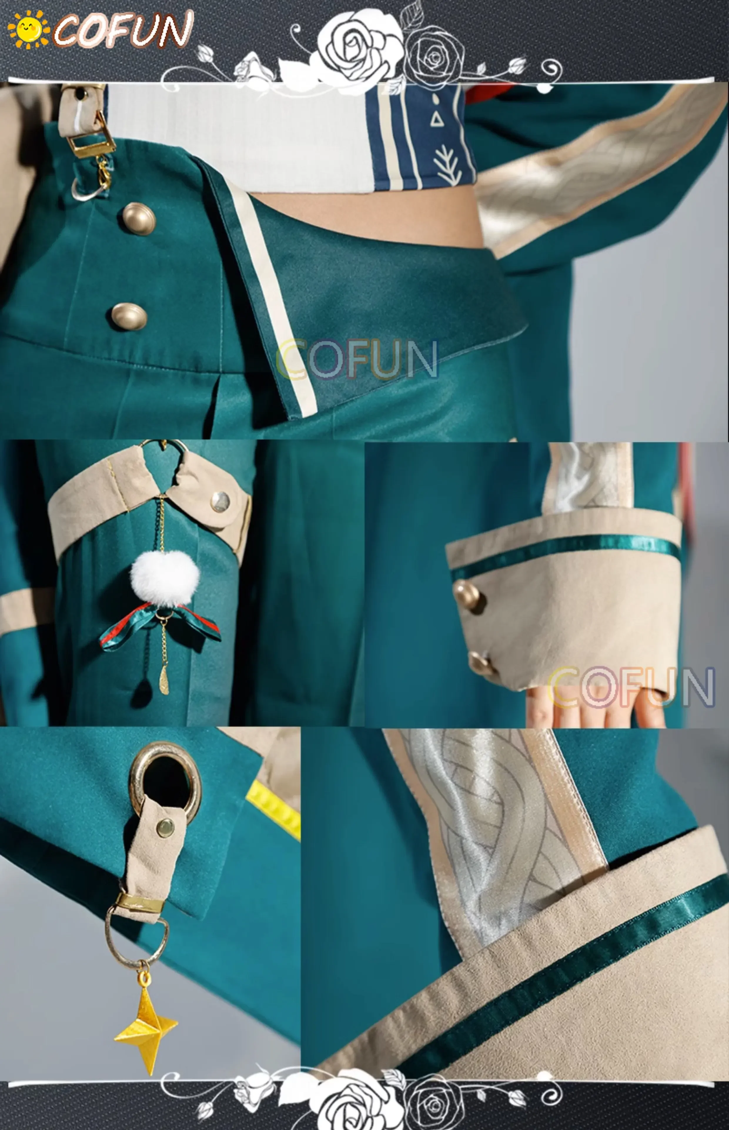 COFUN Game NU:Carnival Eiden Косплей Костюм Униформа Хэллоуин Вечеринка Наряд Женщины