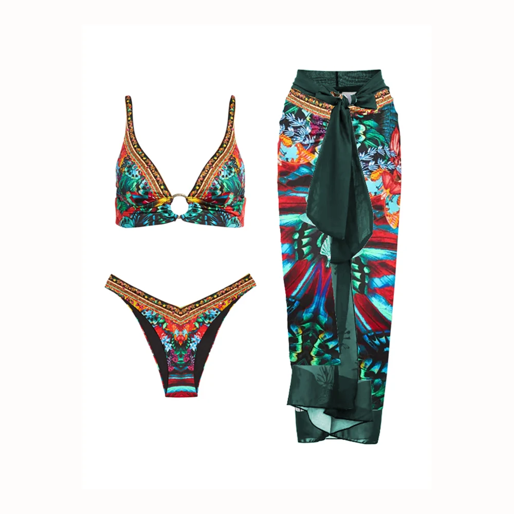 

Female Retro Swimsuit 2023 Sexy Halter-Neck VIntage Style BIkini Backless Bowtie Swimwear Two Piece Push Up Bathing Suits