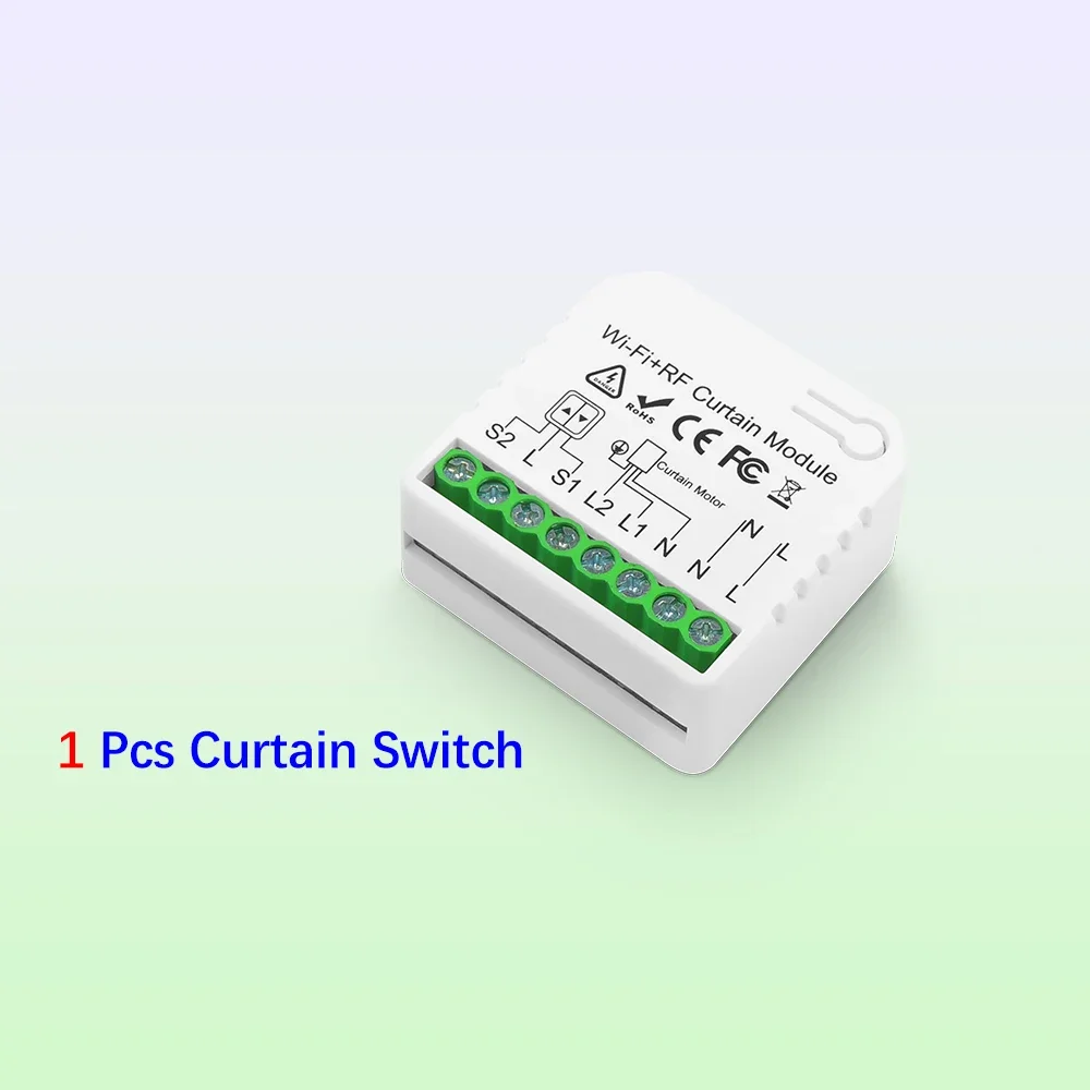 Wi-Fi RF переключатель штор Tuya Smart Life модуль рольставней 433 МГц передатчик дистанционное управление оконные жалюзи Alexa Google Home