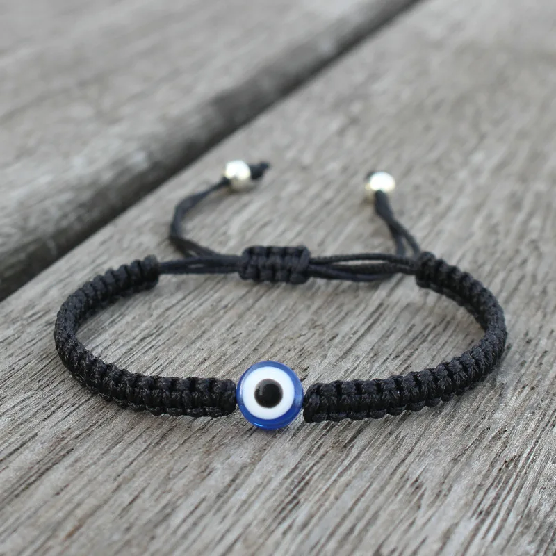 

Trendy Handmade Weaved Lucky Amulet Bracelet For Women Spiritual Turkish Evil Eye Bracelet Women Men Jewelry Pulsera Mujer