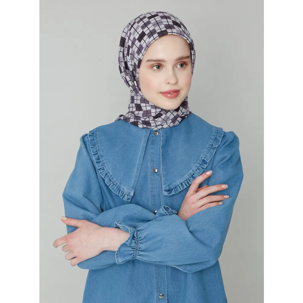 

Шарф с принтом-сиреневый-Dorlie