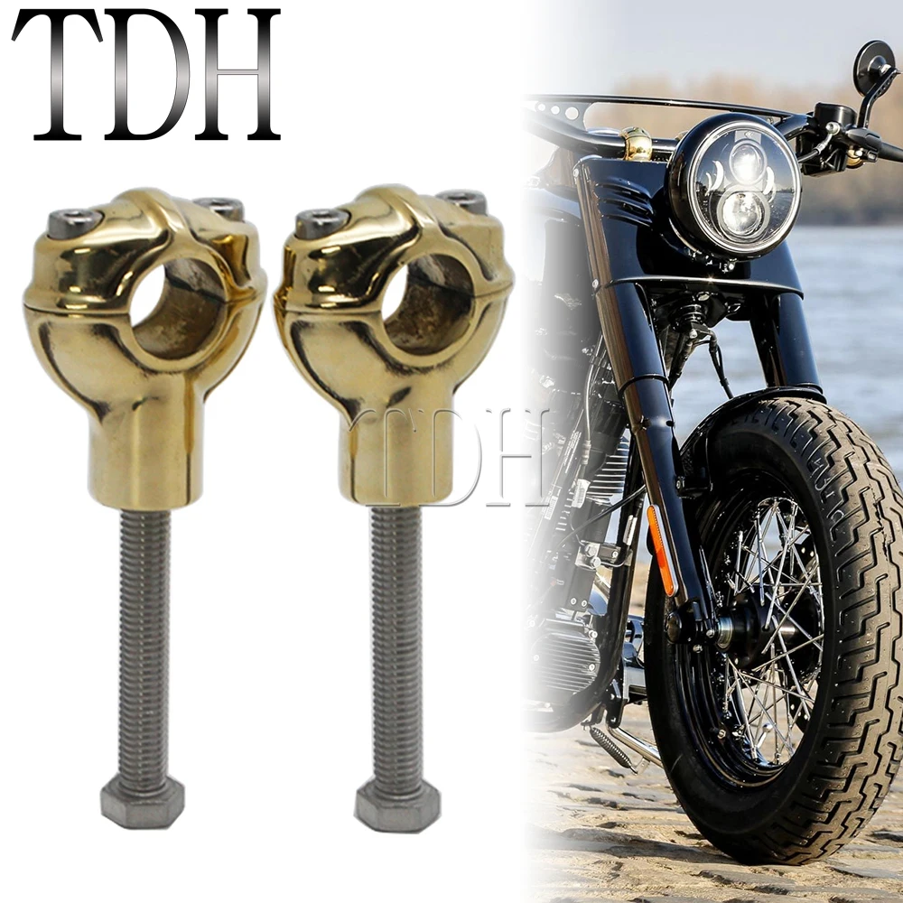 

Vintage Retro 1" Handlebar Riser Clamp Mount For Harley Dyna Low Rider Super Glide Fatboy Chopper FXD FLHT 25mm Handle Bar Riser