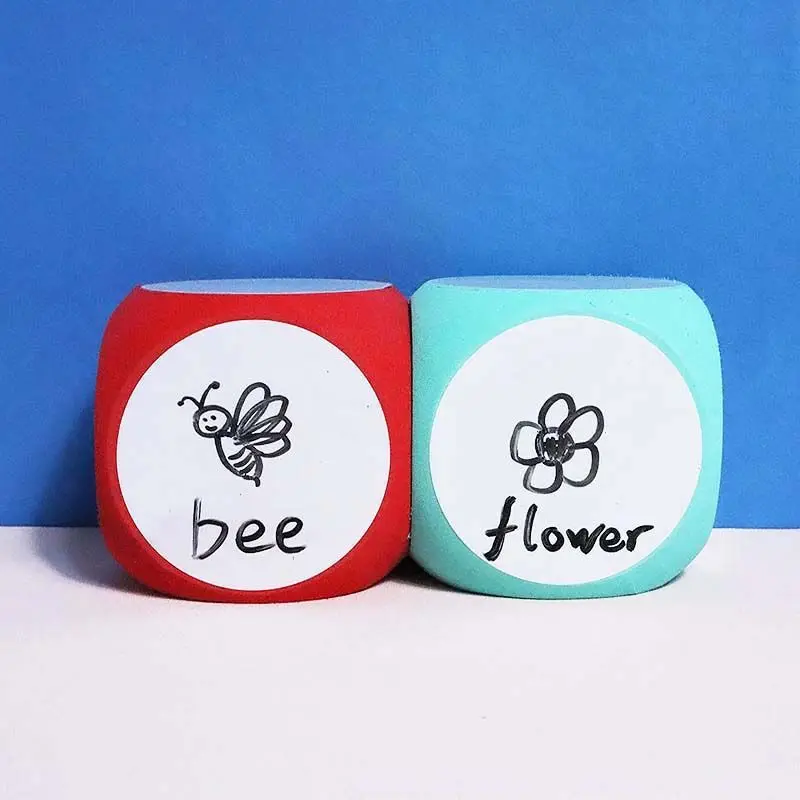 1 шт. пустые игральные кости сделай сам портативные очищаемые обучающие пособия