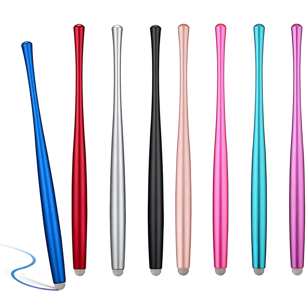 

10Pcs/Lot Baseball Metal Capacitive Stylus Pens With Nanofiber Tips For iPhone iPad Samsung Phone Touch Screen Tablets Rose Gold