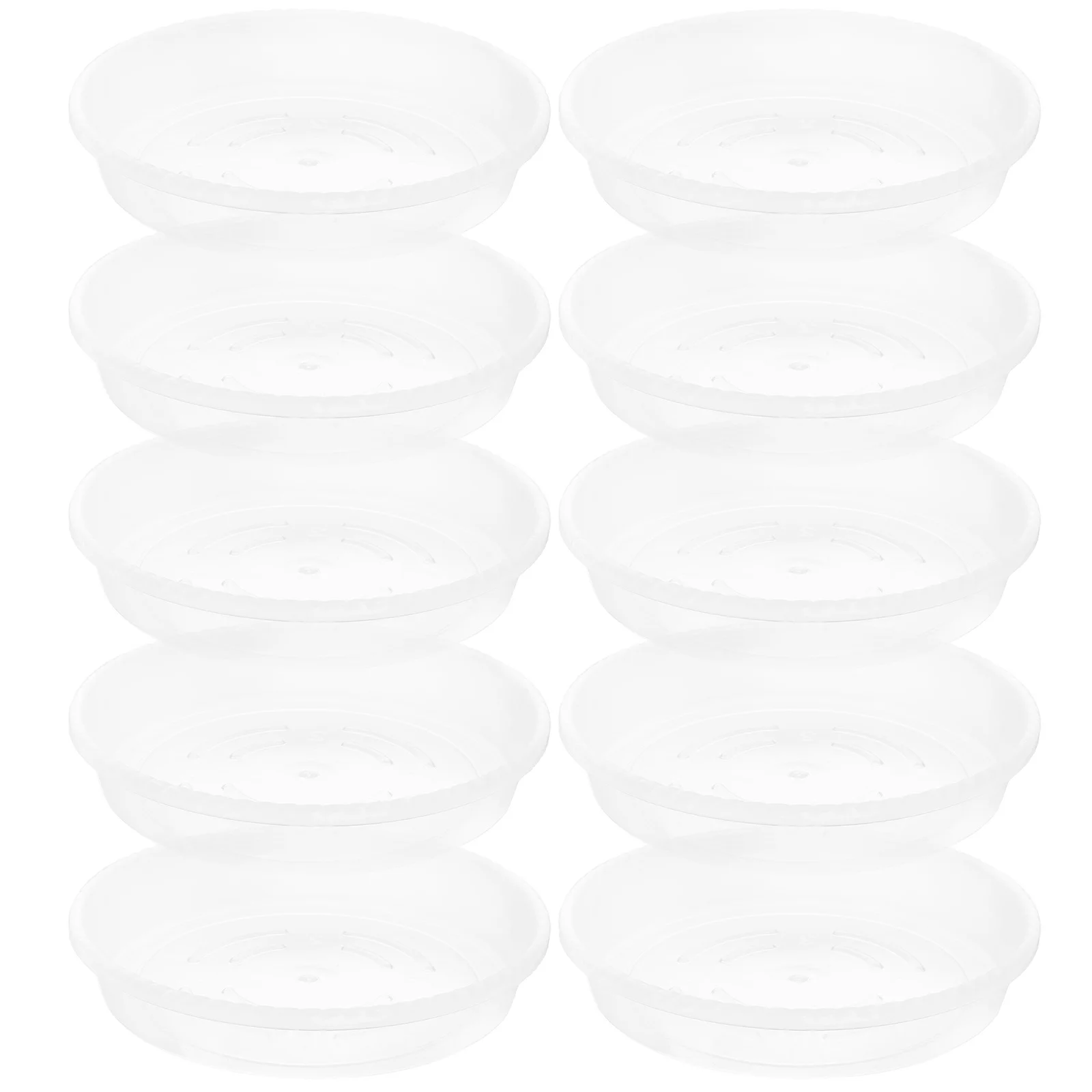 

20 Pcs Transparent Flowerpot Tray Plant Trays Pots Drip Rug Pp Saucer Carpets