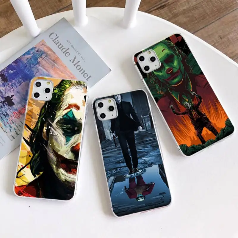 

Funny Joker Phone Case For iphone 13 12 11 Pro Mini XS Max 8 7 Plus X SE 2020 XR Silicone Soft cover