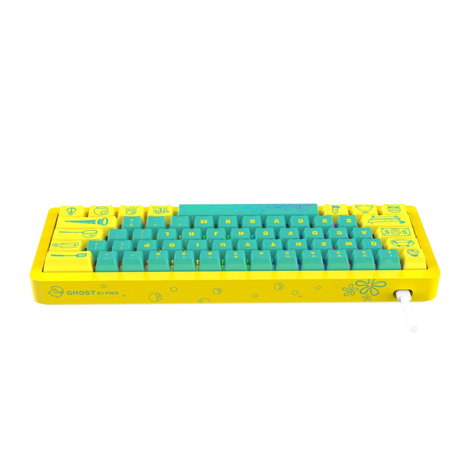 TOPSTYLE TKB-K1Y Проводная игровая клавиатура Компьютерная RGB Mini 61-клавишная