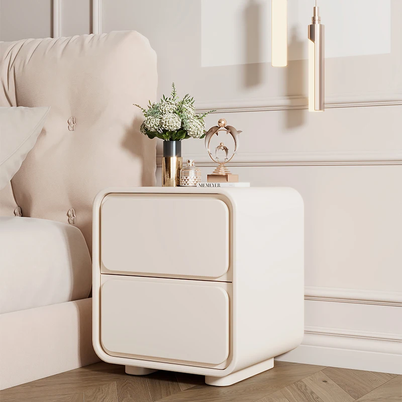 

Small Drawers Nightstands Wooden Nordic Low Luxury Cabinets Bedside Table White Mesinha De Cabeceira Bedroom Furniture WXH35XP