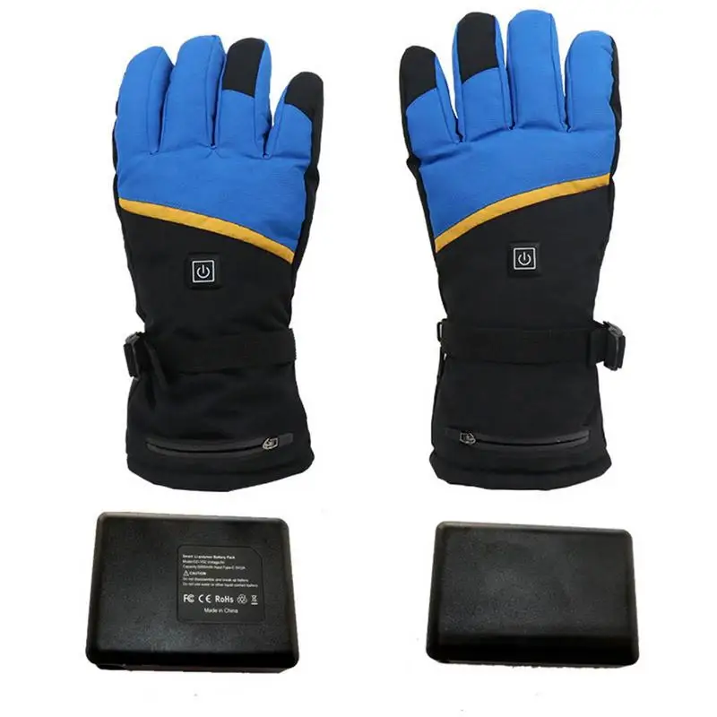 

Winter Heated Gloves Rechargeable Warm Gloves With Touchscreen Fingers Winter Warmer For Hands With 3-Heating Settings For