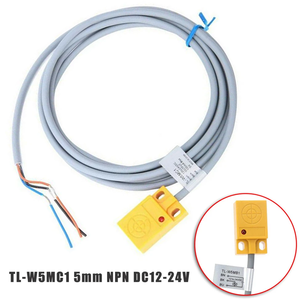 Практичный бесконтактный переключатель TL-W5MC1 DC12-24V Induktiver Proximity NPN 3-проводной