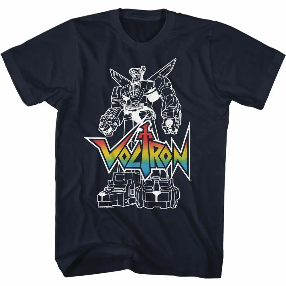 Футболка Voltron voltronwith с логотипом-принтом спереди-синяя футболка коротким рукавом