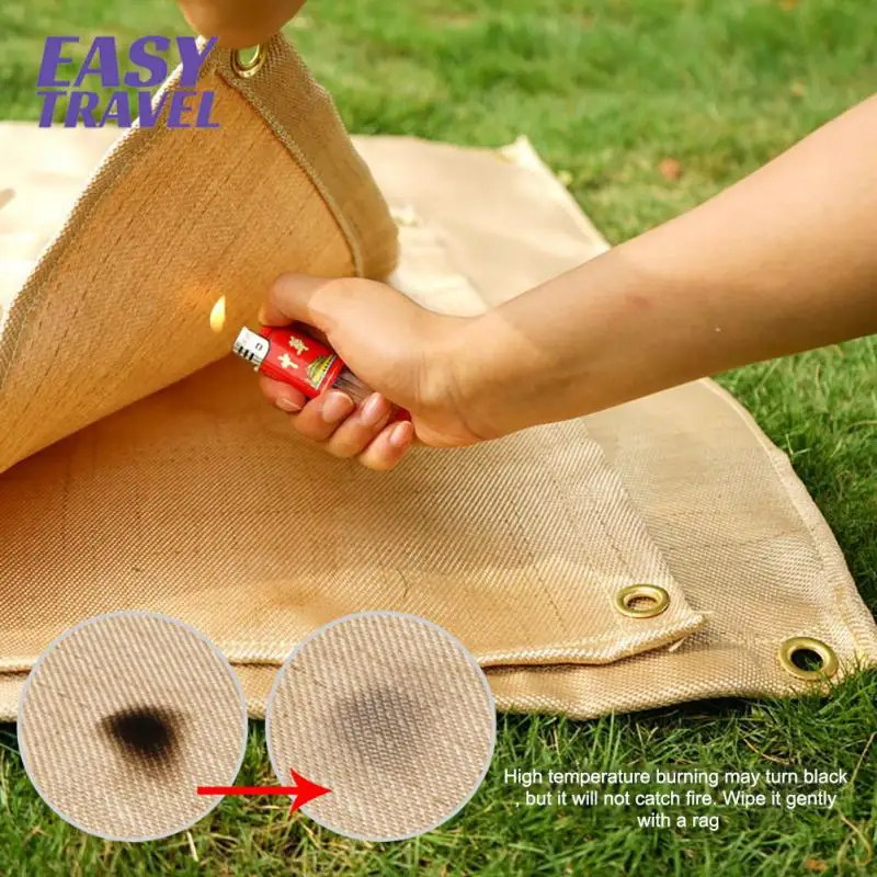 

Barbecue Fire Mat Camping Fireproof Cloth Retardant Insulation Mat Fire Blanket BBQ Picnic Mat Grill Pad Alfombra Para Barbacoa