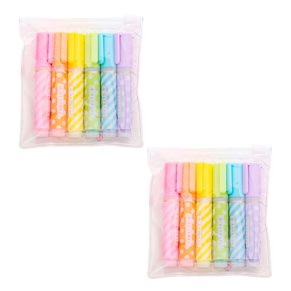 

Marker Highlighters Markers Pens Fluorescent Pen Highlighter Writing Book Paint Colorful Chisel Tip Marking Liquid Drawing