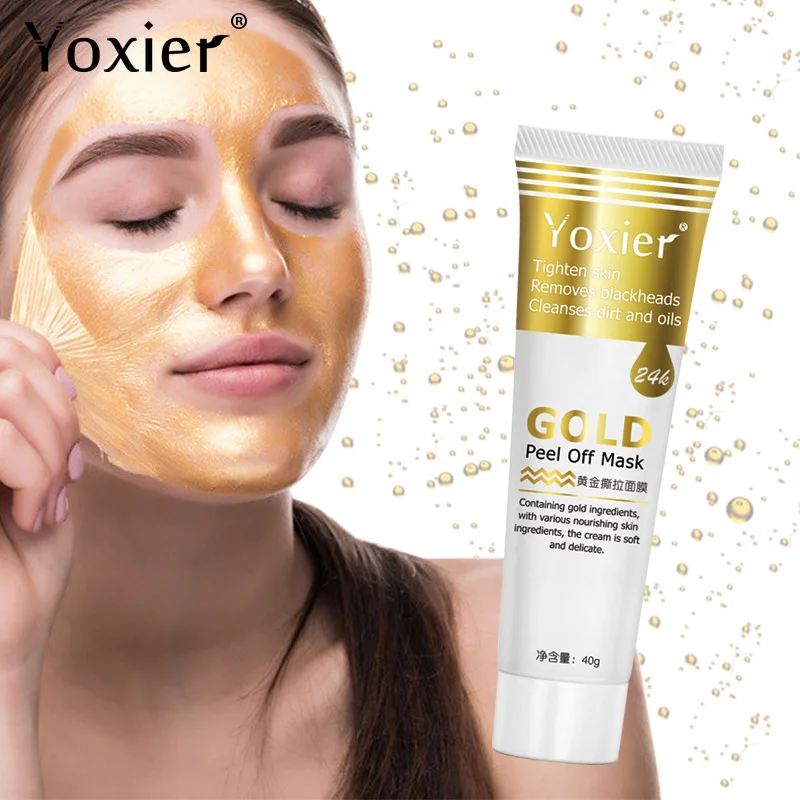 Yoxier Collagen Gold Peeling Face Mask Hydrating Remove Blackheads Acne Oil Brighten Anti-Oxidation Anti-Aging Skin Care 40g