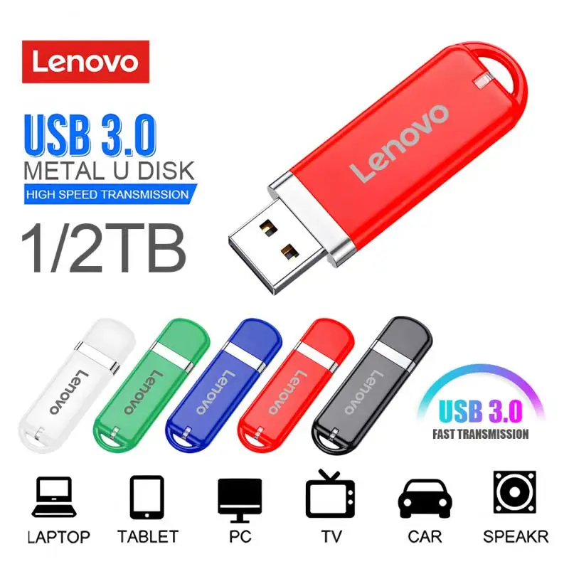 

Lenovo USB 3.0 Pen drive 2TB High Speed Metal Flash Drive 1TB 512GB 256GB 128GB Portable Waterproof Mini SSD Memoria USB Disk