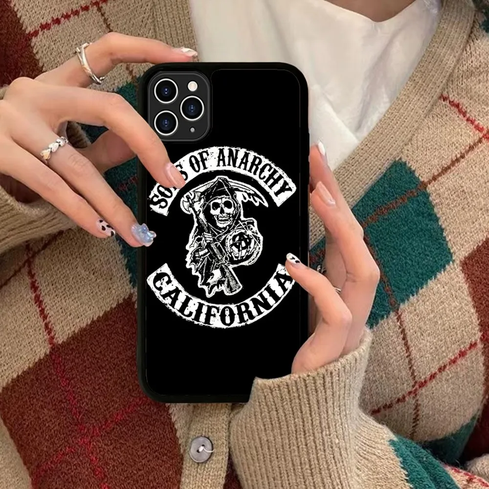 Чехол для телефона Sons Of Anarchy TV силиконовый чехол из ПК + ТПУ IPhone 11 12 13 14 15 16 Plus Pro Max