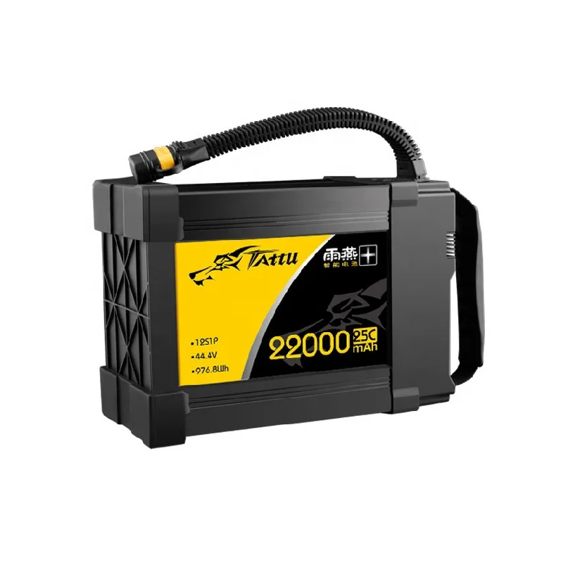 

Tattu 22000mAh Rechargeable For Agriculture Drone 25C 44.4V 22.2V 12S Lipo Battery Drone Fullymax Battery Tattu 22000mAh