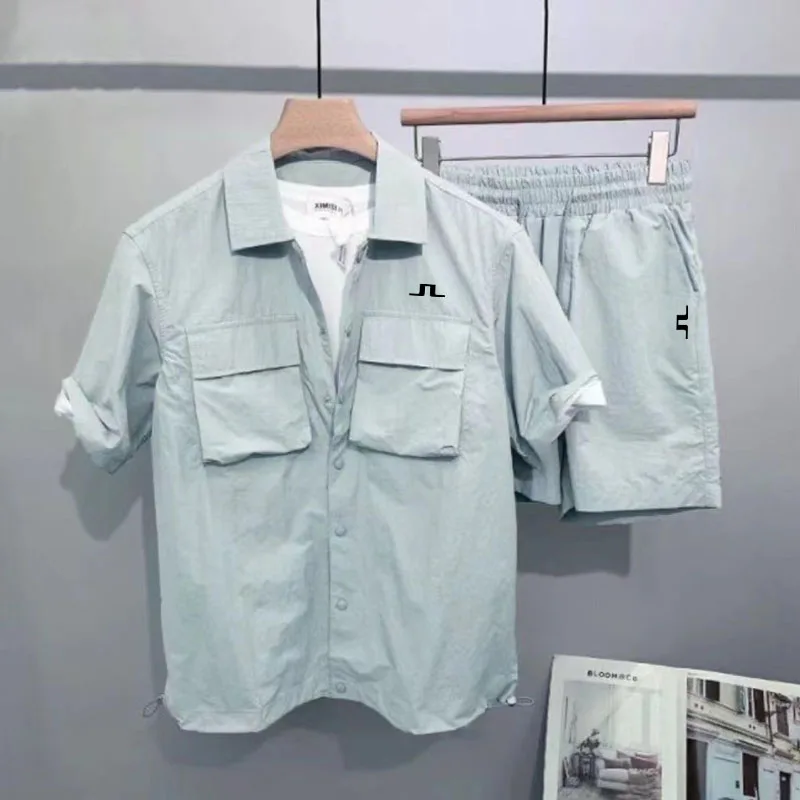 

Men' Golf Wear Top Ang Pants 2-piece Set 2023 new Summer Embroidery Golf Suit Golf T-shirt Golf Shorts Men Golf Clothing