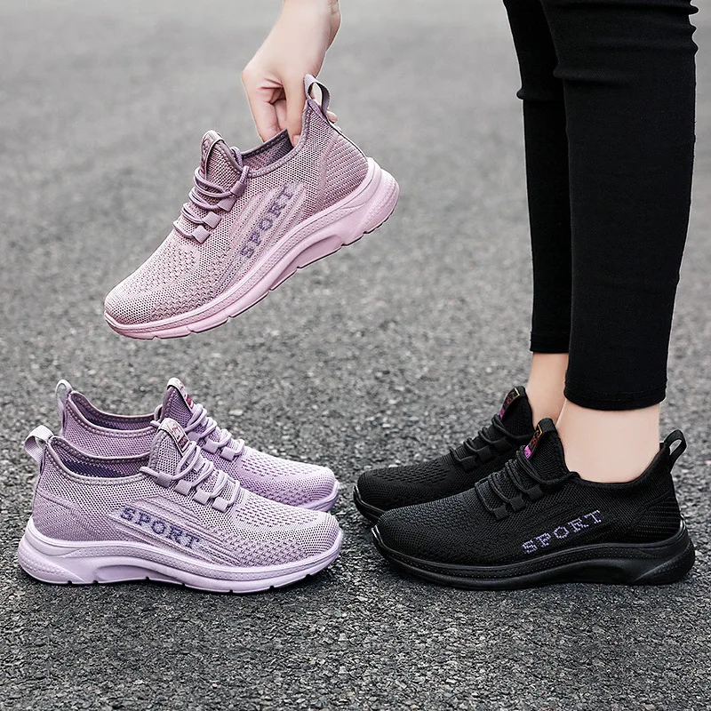 Women Casual Tenis Sportd Shoes Fashion Breathable Walking Mesh Flat Running Sneakers Women Nice Gym Vulcanized Female Footwear
