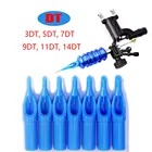 Одноразовые Стерильные наконечники для тату-игл RTFTDT, 50 шт., пластиковые наконечники для тату-машинки, трубки 35791114DT