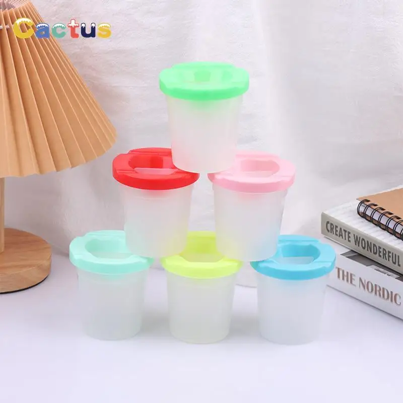 

Pen Wash Cup Waterproof and Anti-pigment Pour Out Anti-spill Accessories Pen Wash Bucket Children's Color Paint Painting Tools