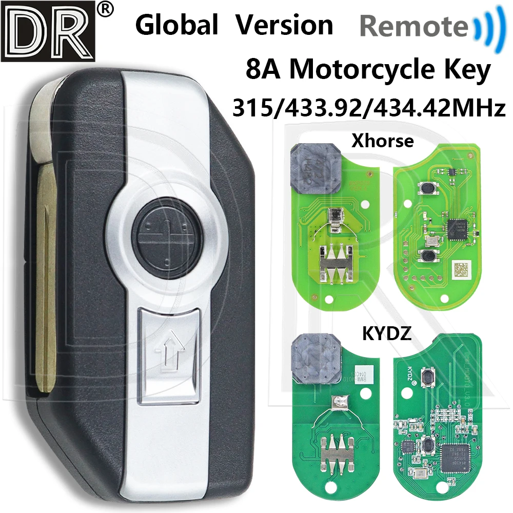Фото Отличный Xhrose/KYDZ PCB 8A чип 315/433,92/434,42 МГц XM38 тип удаленный ключ мотоцикла для BMW R1200 R1250 K1600 F750GS F850GS ADV №1