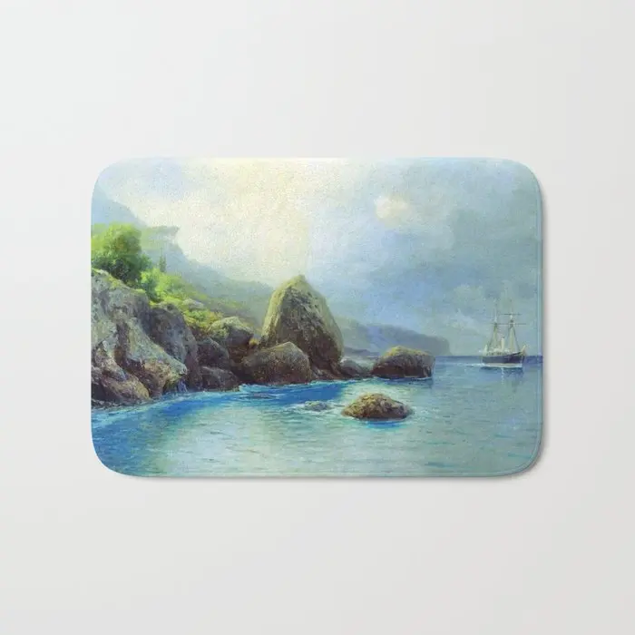 

Напольный коврик для входной двери с пейзажами, нескользящий коврик для ног, коврик для дома, защитный коврик для прихожей и ванной