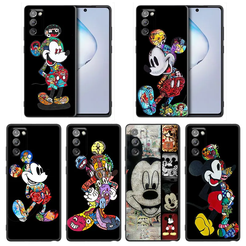 

Mickey Tattoo Cartoon Phone Case for Samsung A7 A52 A53 A71 A72 A73 A91 M22 M30s M31s M33 M62 M52 F23 F41 F42 5G 4G TPU Case