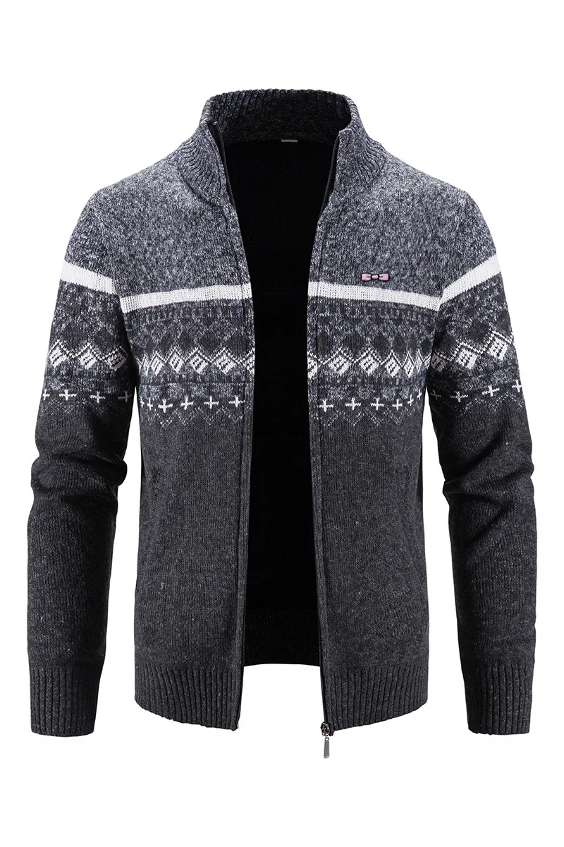 

Men Autumn Winter New in Sweatercoats Male Sweater Jackets Casual Zipper Knitwear Homme Eden Pairs Rugby Knitted Coats