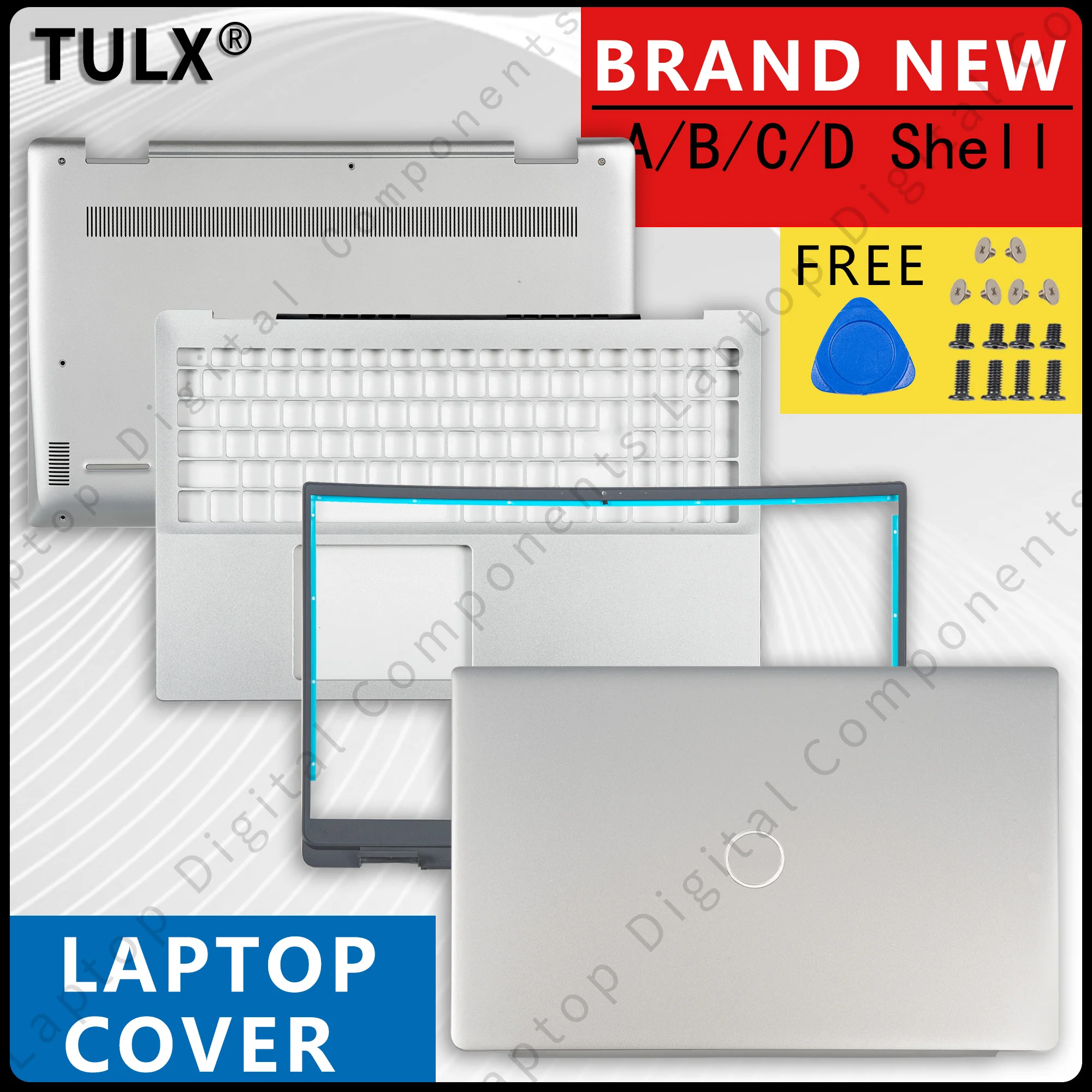 Новые детали для ноутбука lnspiron 15 5590 5598 задняя крышка ЖК-дисплея лицевая панель