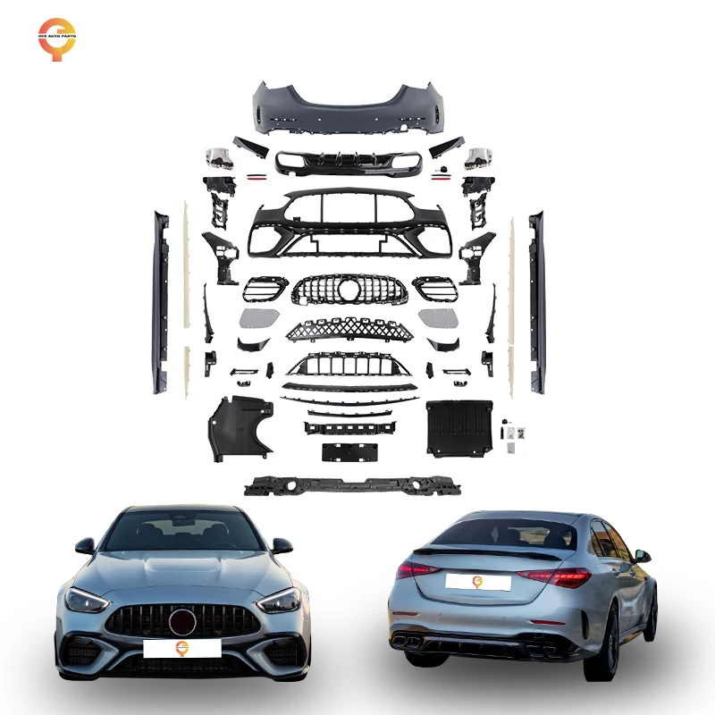 Обновление Mercedes C class W206 до решетки бампера C63 подтяжка лица Комплект кузова для