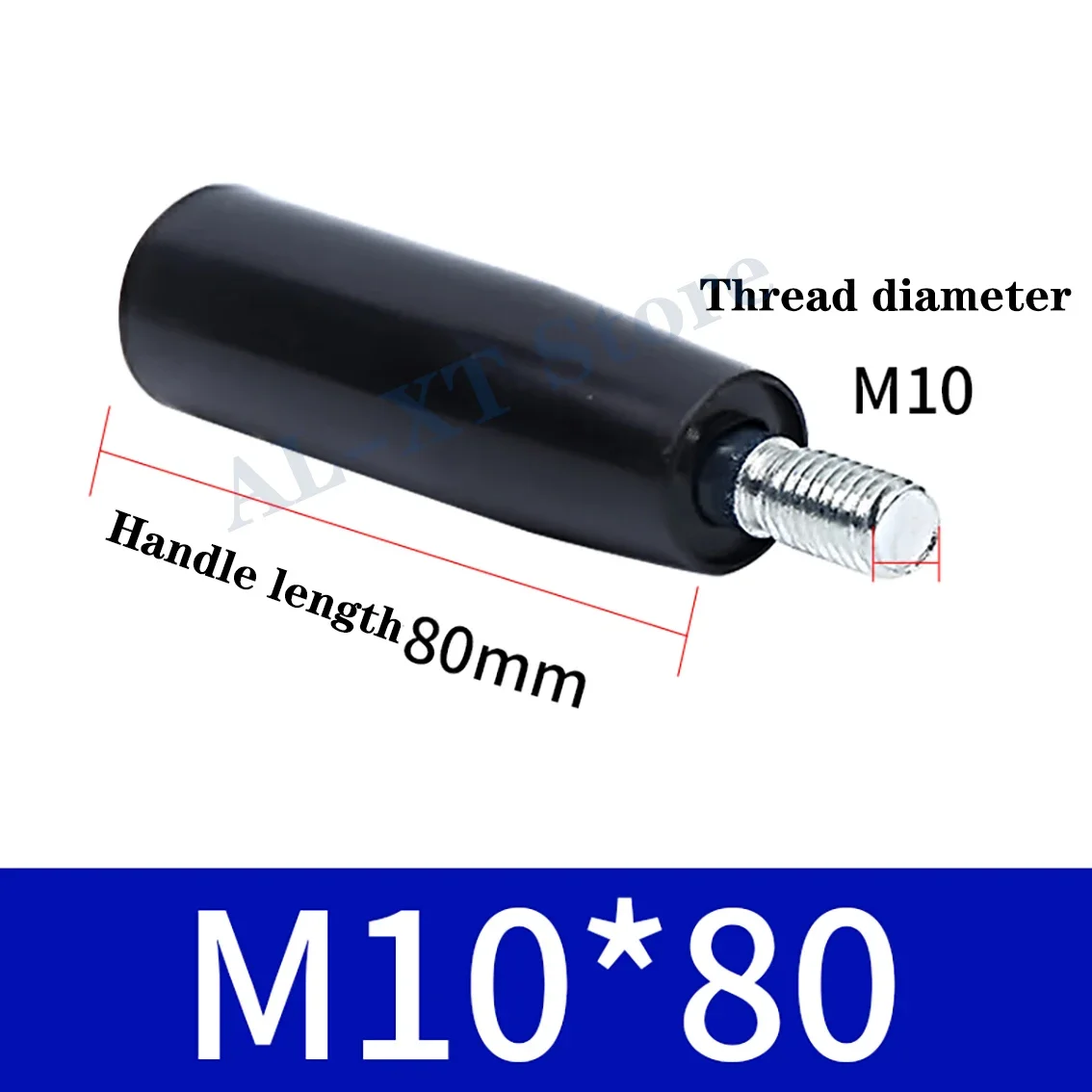 1-10 шт. M6M8M10M12 бакелитовая вращающаяся ручка съемный стержень фрезерный станок через отверстие резьбовой стержень станок пластиковая ручка