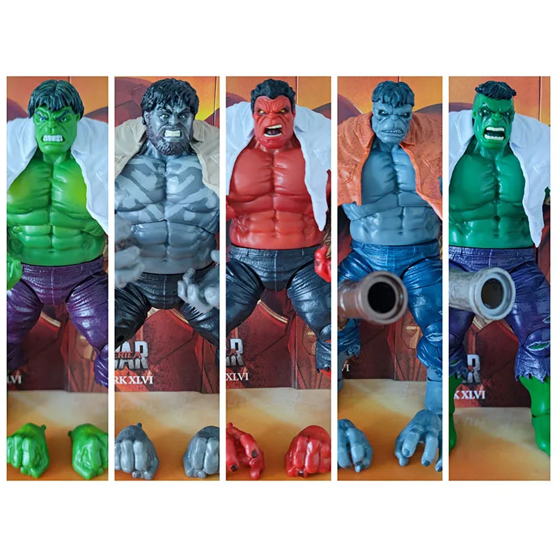 

5 style 80th Marvel Legends 8inch Hulk Collection Action Figure Toys No box