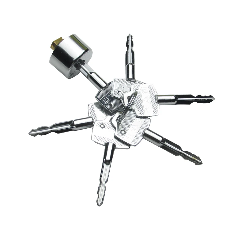 

Универсальный медный дверной замок, цилиндр 18 мм с поворотным переключателем 6 ключей для дверного замка, запасные части, оборудование