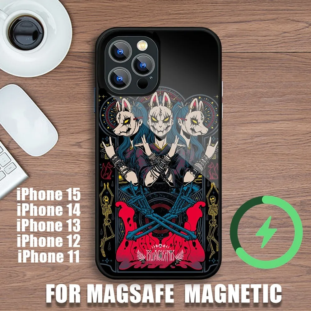 Чехол для телефона Babymetal Japanese Girl Idol iPhone 11 12 13 14 15 Plus Pro Max с зарядкой Magsafe магнитный