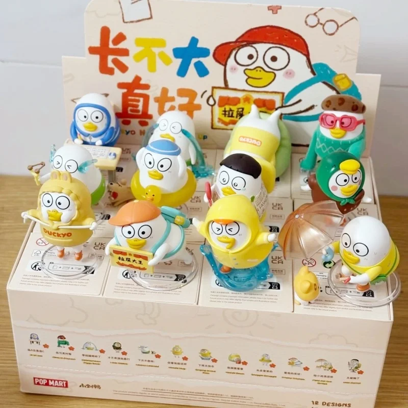 Фото Новый POP MART Duckyo Never Grows Up Series слепая коробка Коллекционные украшения Mystery Box Kawaii Модные игрушки на день рождения Подарки для девочек №2