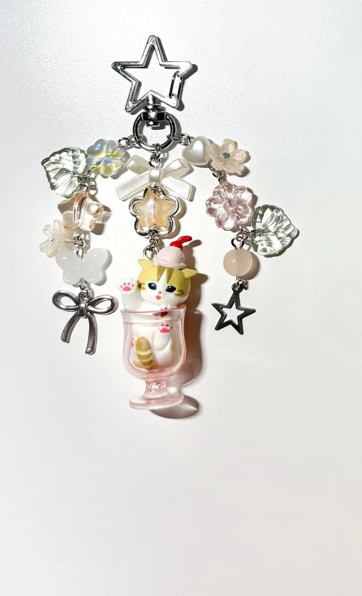 Брелок-подвеска Mofusand Milk Tea Cat Cup Beaded Y2K Kawaii для сумки (art.: 3920db9dbb34e) - 3920db9dbb34e