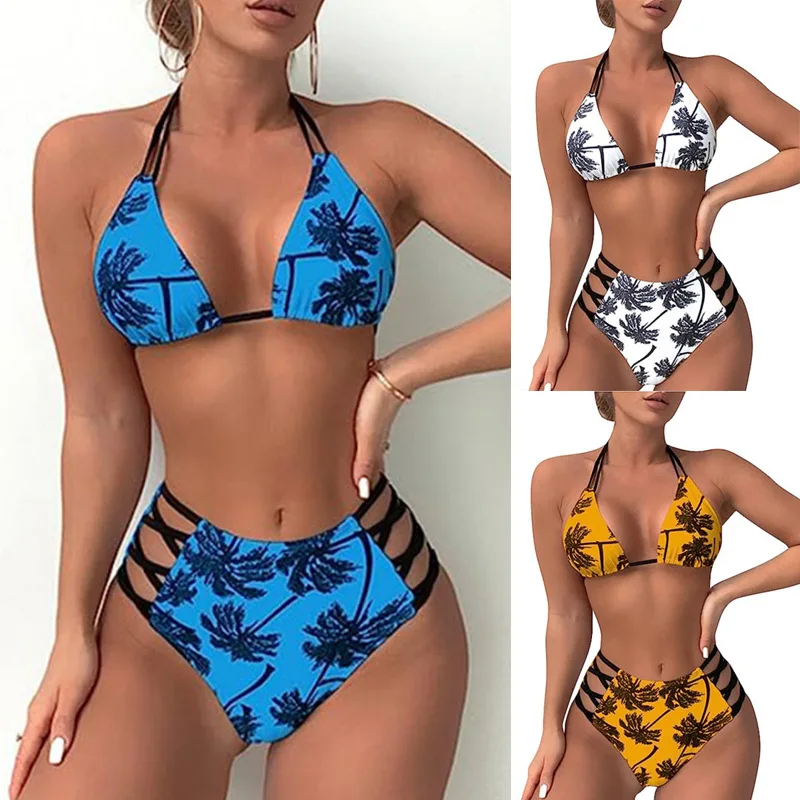 

Bikini 2023 Women Swimsuits 2 Piece Brazil Sexy Separate Swimwear Bathing Suit Printed Tankini Swim Beach Bikinis Sets for Woman