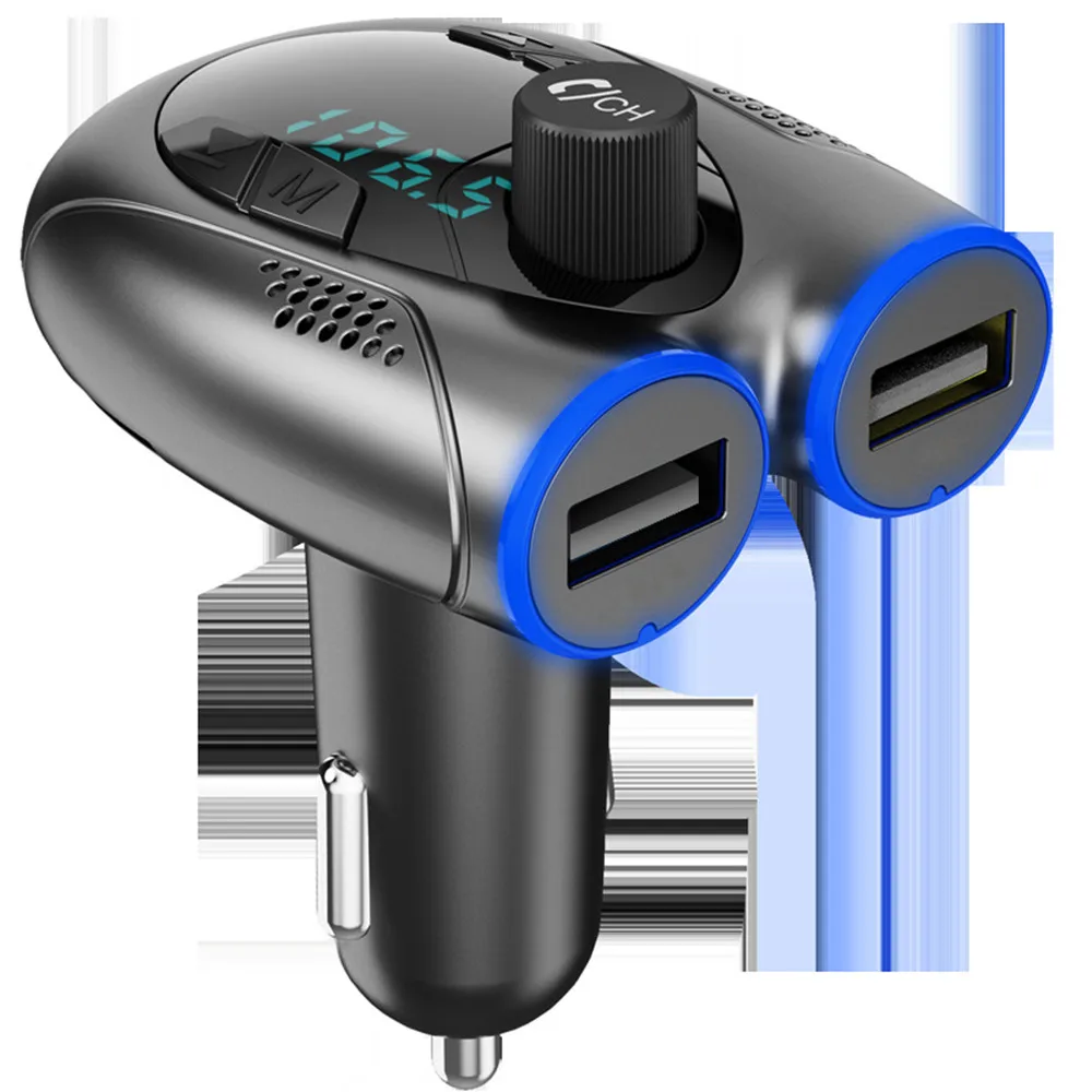

Автомобильный MP3 Bluetooth-совместимый с 5,0 плеером карта G68 для громкой связи с USB-портом типа C Стандартная зарядка FM-передатчик
