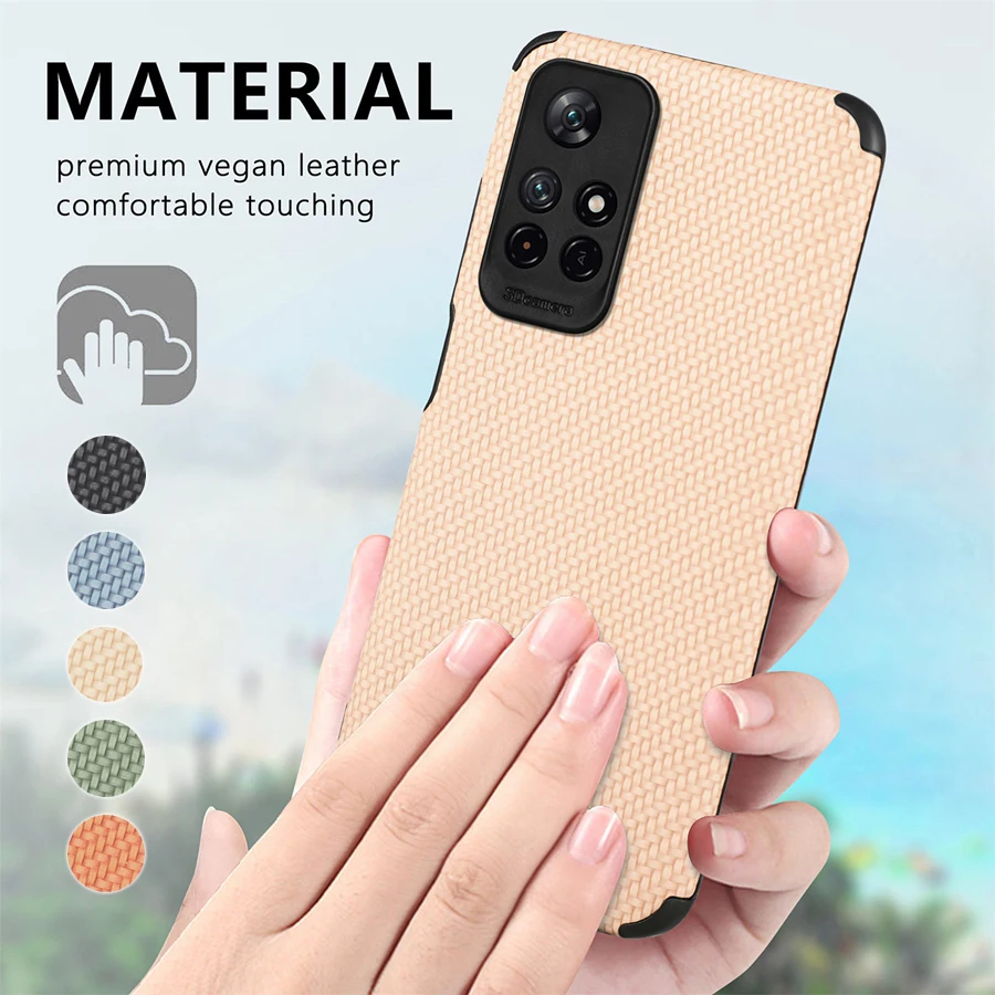 

Fiber Pattern Case Cover For Redmi 10 9 9A 9T 9 Power 8 8A Note 11 11S 11 Pro 10S 10 Pro 9 Pro 8T 8 Pro Mi Poco X3 Pro 11 Lite