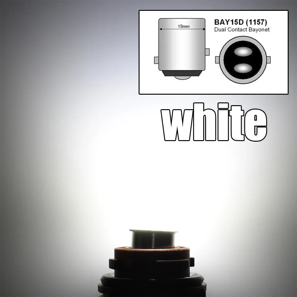 

Автомобильный сигнальный светильник LED R5W R10W 1156 P21W BA15S Bau15S P21/5W 1157 Bay15d Лампа для мотоцикла Автомобильные аксессуары DC12V/24V