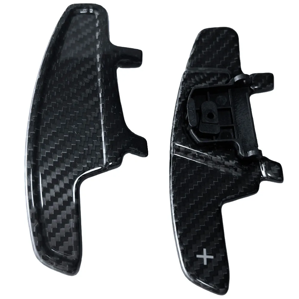 

Автомобильный Черный автомобильный переключатель передач весла рулевого колеса переключатель Крышка отделка наклейки для Volkswagen VW Golf 7 R-Line GTI 2015-2018