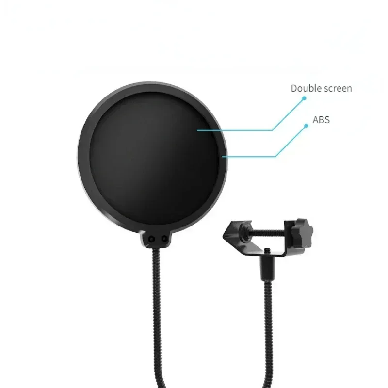 Двухслойный студийный микрофон гибкий ветровой экран звуковой фильтр для