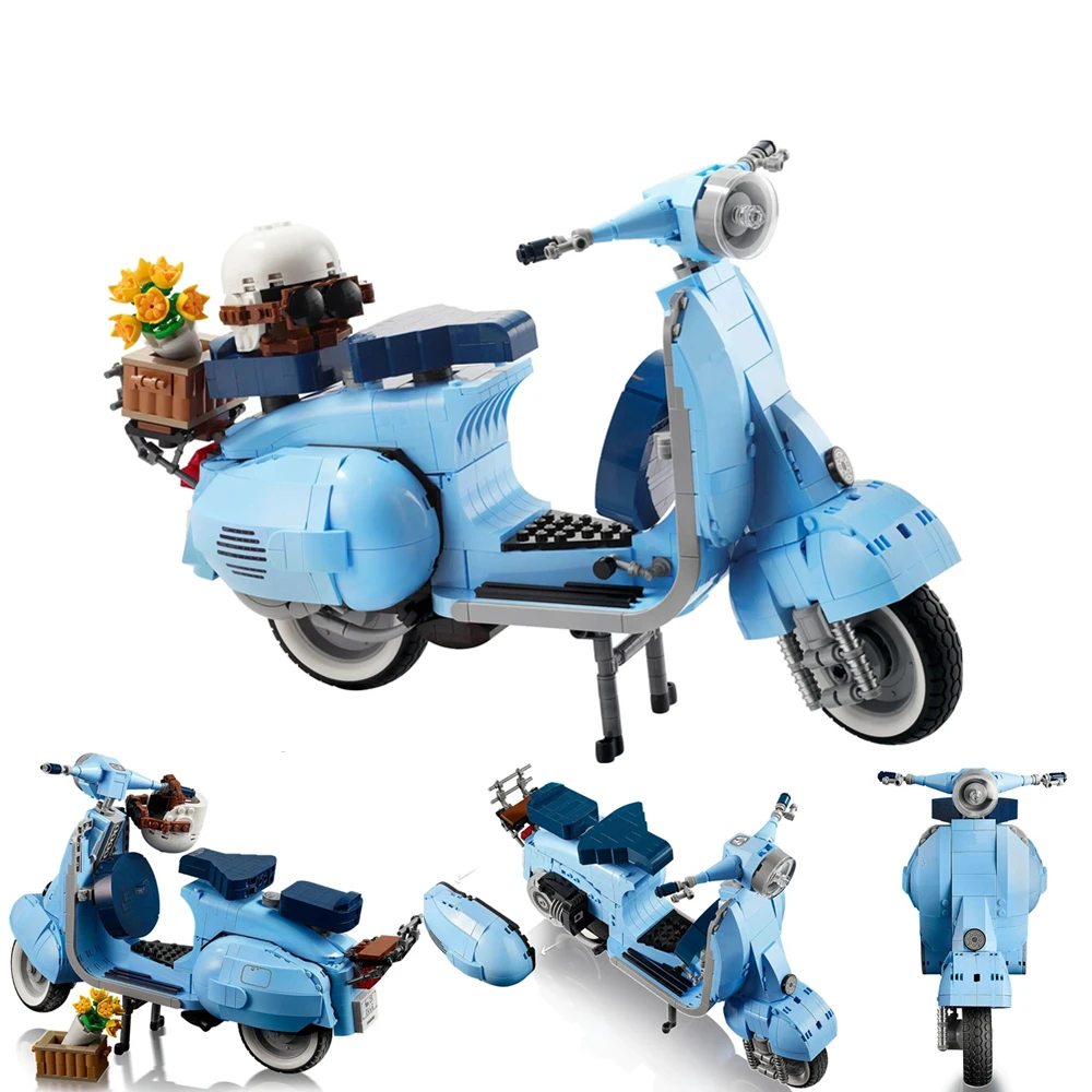 Новинка технический конструктор Vespas 10298 125 Римский праздник мотоцикл город