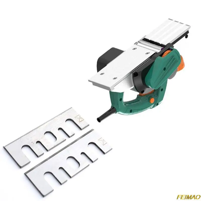 2 Pcs 82mm Wood Planer Blades Silver High Speed Steel Electric Knife Replacement For HITACHI F20 |