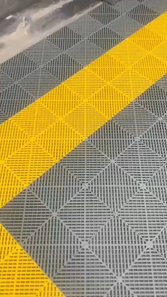 

Interlocking Ground Mat Solid Cover Plate Non Slip PP Interlocking Garage Floor Tile Car Washing Grille Removable Plastic Sale